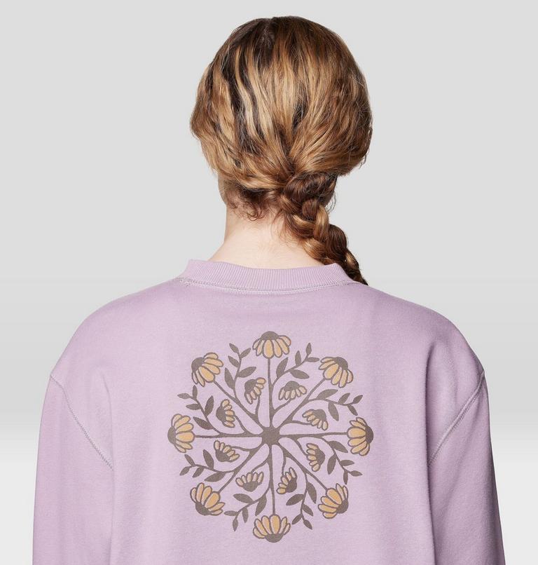 Women's Seek Floral Pullover Crew, Color: Daze, image 5