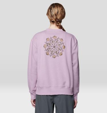 Women's Seek Floral Pullover Crew, Color: Daze, image 2