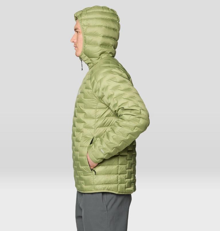 Men's Temescalborz Down Hoody, Color: Light Cactus, image 4