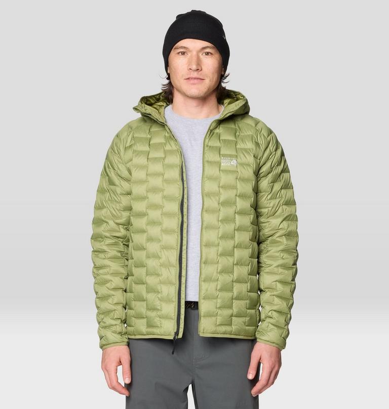 Men's Temescalborz Down Hoody, Color: Light Cactus, image 5