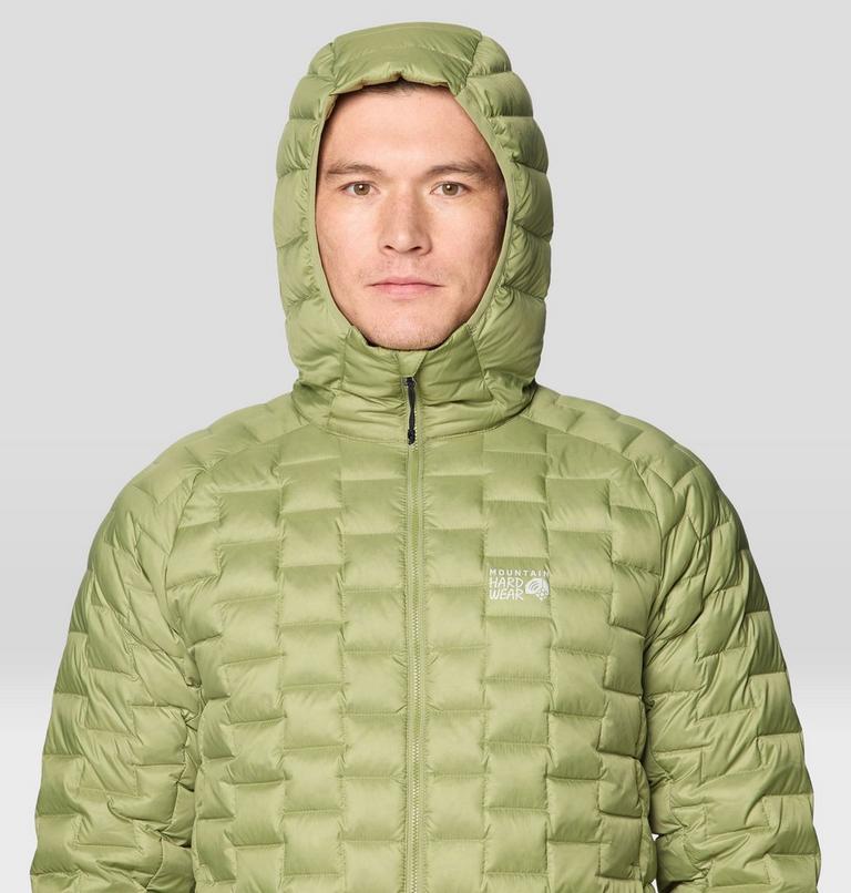Men's Temescalborz Down Hoody, Color: Light Cactus, image 6