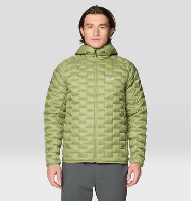Men's Temescalborz Down Hoody, Color: Light Cactus, image 9