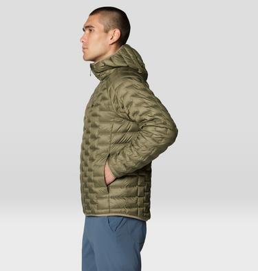 Men's Temescalborz Down Hoody, Color: Stone Green, image 11