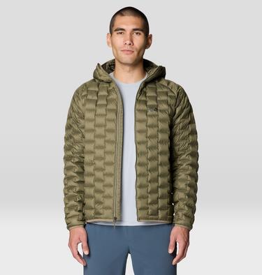 Men's Temescalborz Down Hoody, Color: Stone Green, image 12