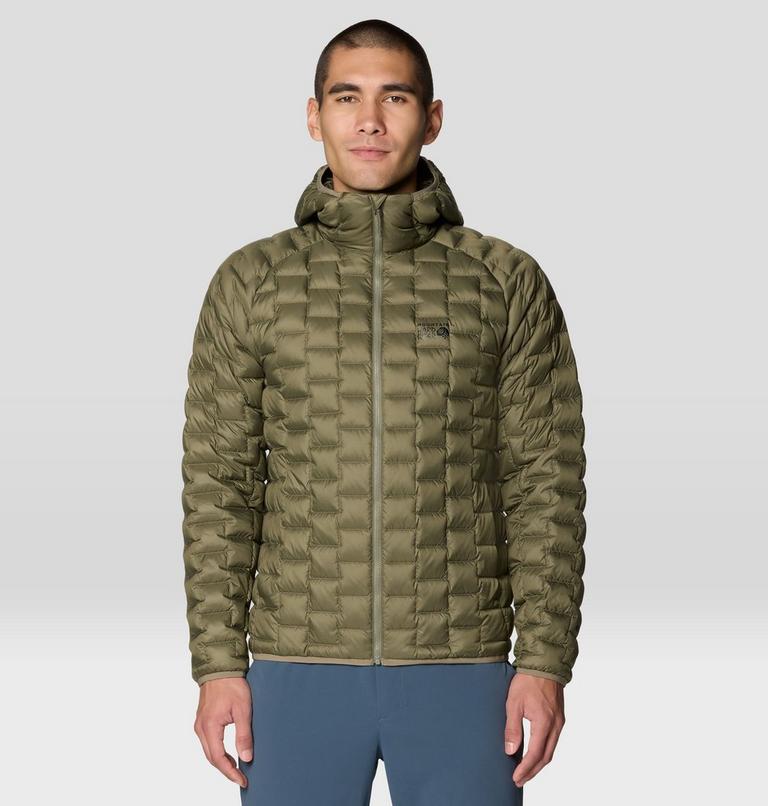 Homme Temescalborz Duvet Chandail à capuchon, Color: Stone Green, image 1