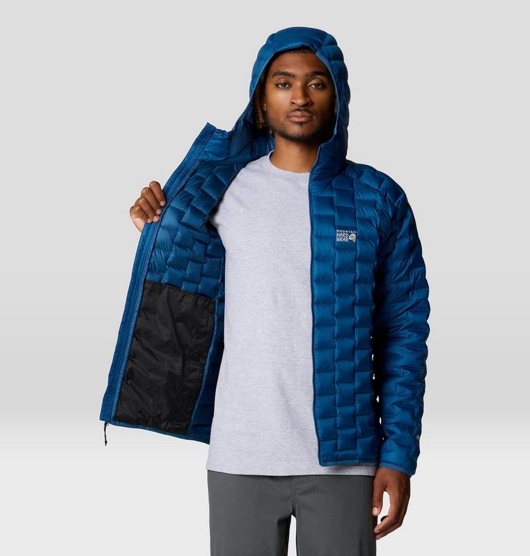 Men's Temescalborz Down Hoody, Color: Blue Horizon, image 5