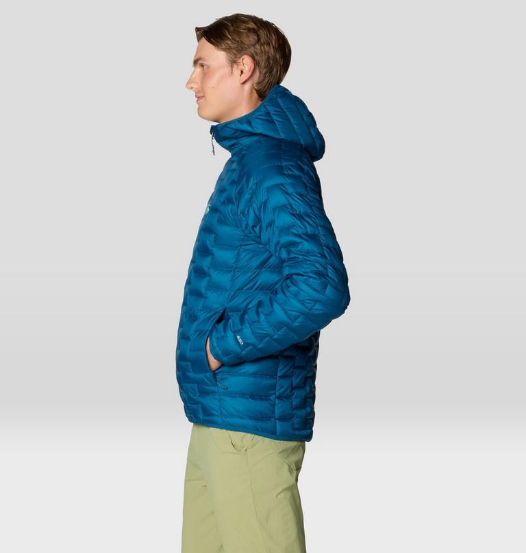 Men's Temescalborz Down Hoody, Color: Dark Caspian, image 3