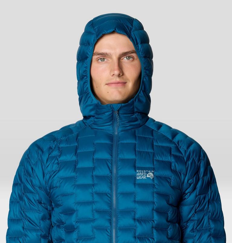 Men's Temescalborz Down Hoody, Color: Dark Caspian, image 4