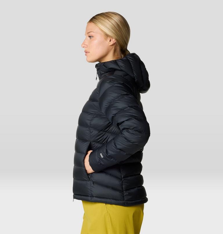 Women's Tiberondack Down Hoody, Color: Black, image 3