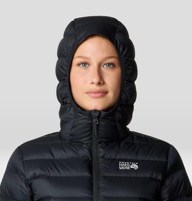 Women's Tiberondack Down Hoody, Color: Black, image 16