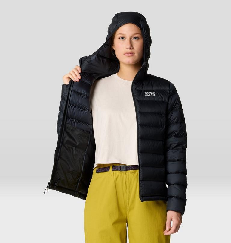 Women's Tiberondack Down Hoody, Color: Black, image 5