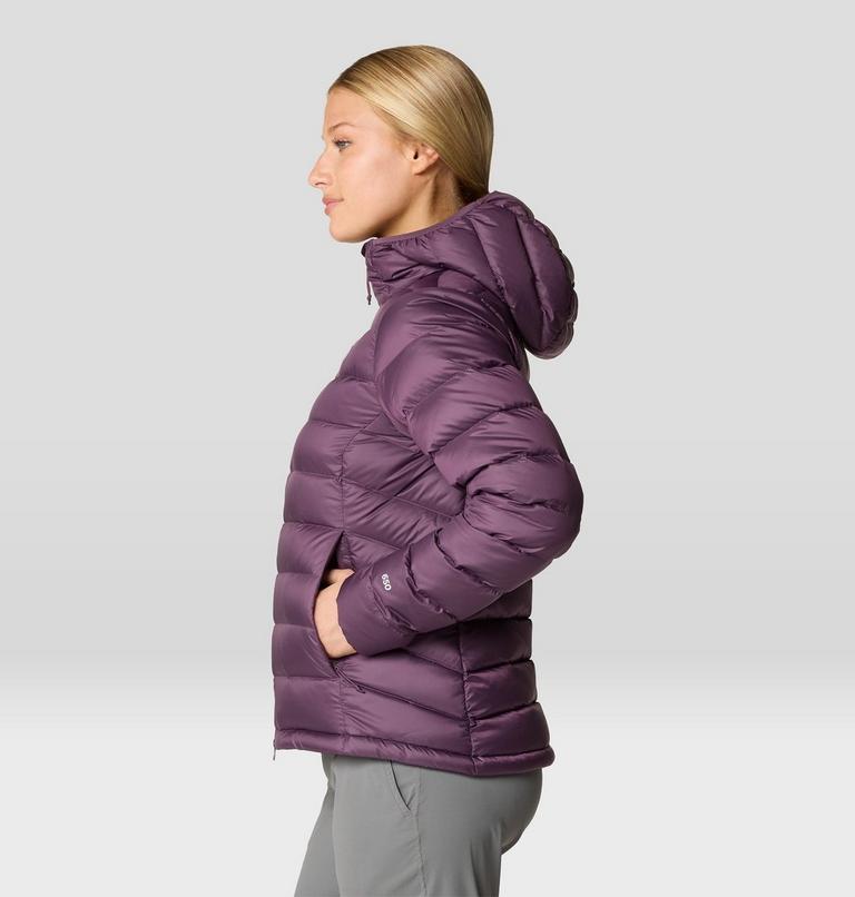 Women's Tiberondack Down Hoody, Color: Dusty Purple, image 3