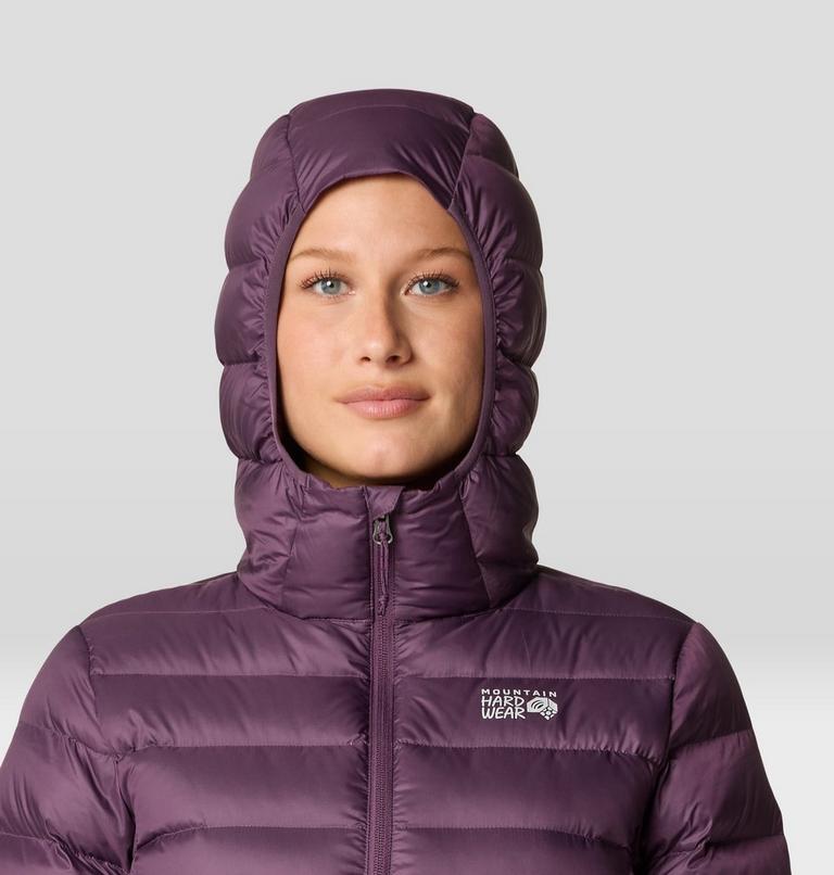 Women's Tiberondack Down Hoody, Color: Dusty Purple, image 4