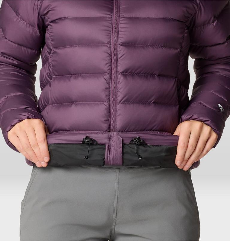 Women's Tiberondack Down Hoody, Color: Dusty Purple, image 6