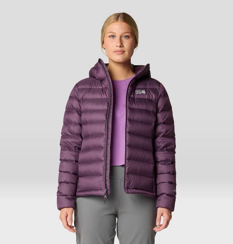 Women's Tiberondack Down Hoody, Color: Dusty Purple, image 7