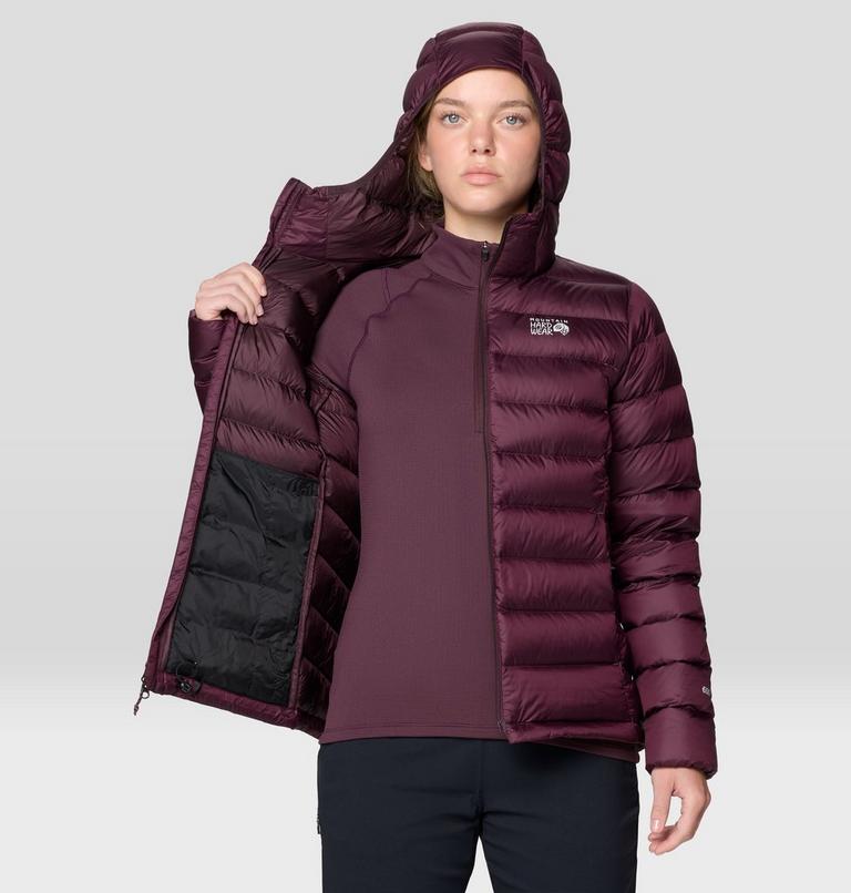 Women's Tiberondack Down Hoody, Color: Blackberry, image 5