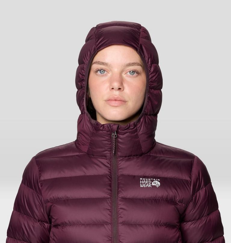 Women's Tiberondack Down Hoody, Color: Blackberry, image 6