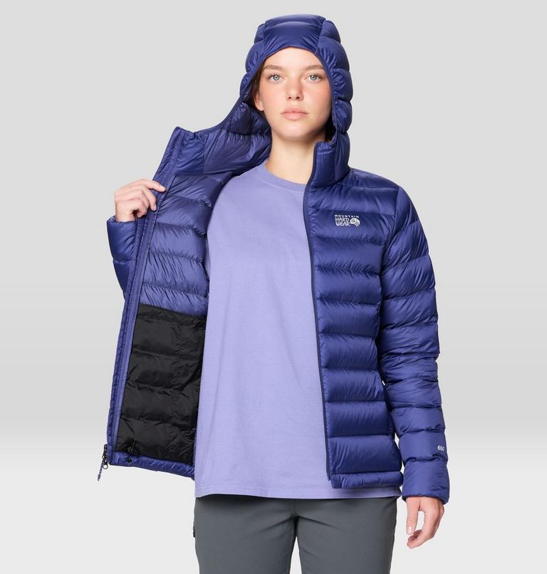 Women's Tiberondack Down Hoody, Color: Lapis Dusk, image 5