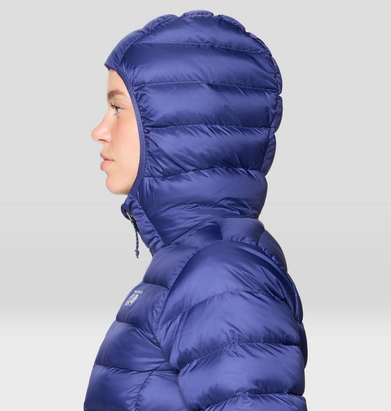 Women's Tiberondack Down Hoody, Color: Lapis Dusk, image 7