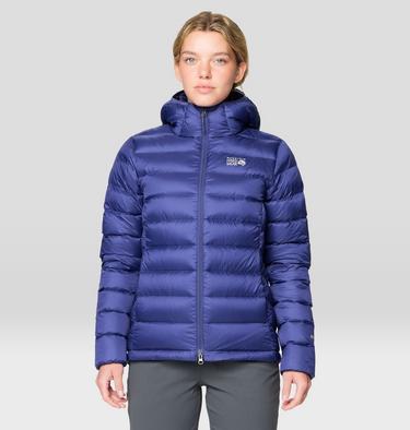 Women's Tiberondack Down Hoody, Color: Lapis Dusk, image 5