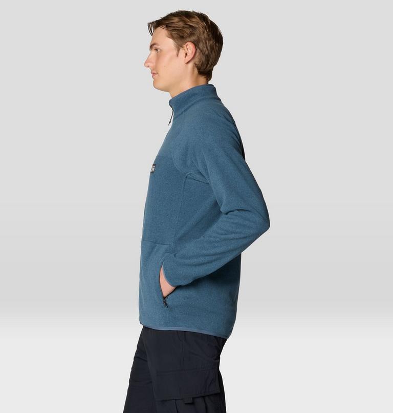 Men's Oakoram Fleece Full Zip, Color: Moon Blue Heather, image 3
