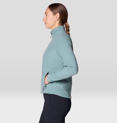 Women's Oakoram Fleece Full Zip, Color: Blue Sage Heather, image 7