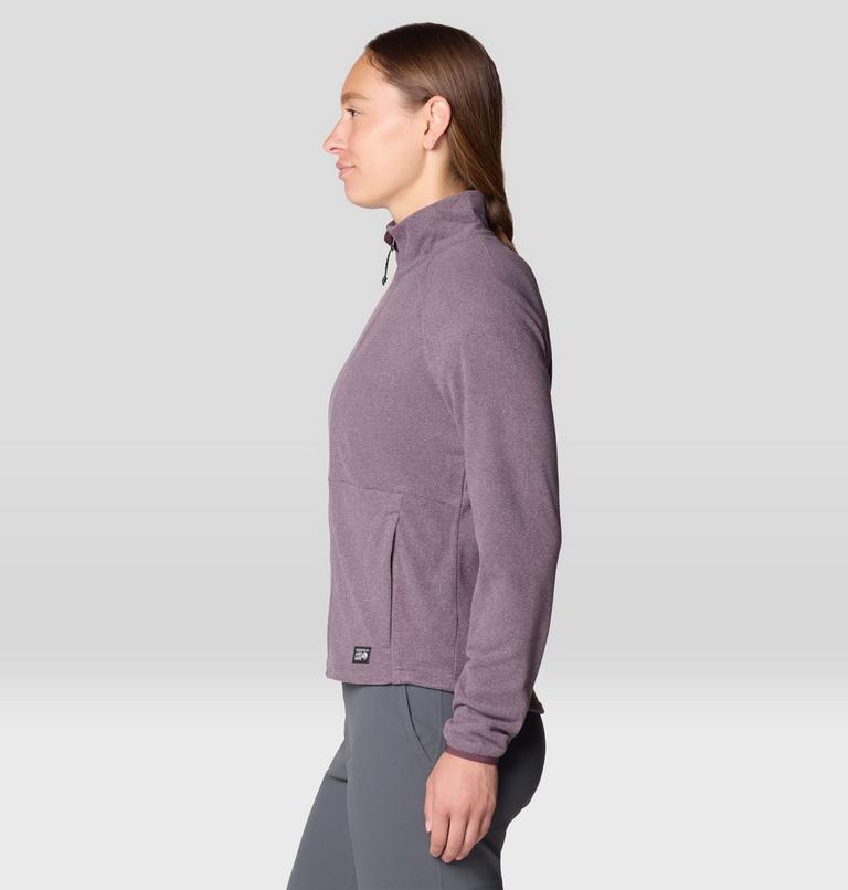 Women's Oakoram Fleece Full Zip, Color: Blackberry Heather, image 3