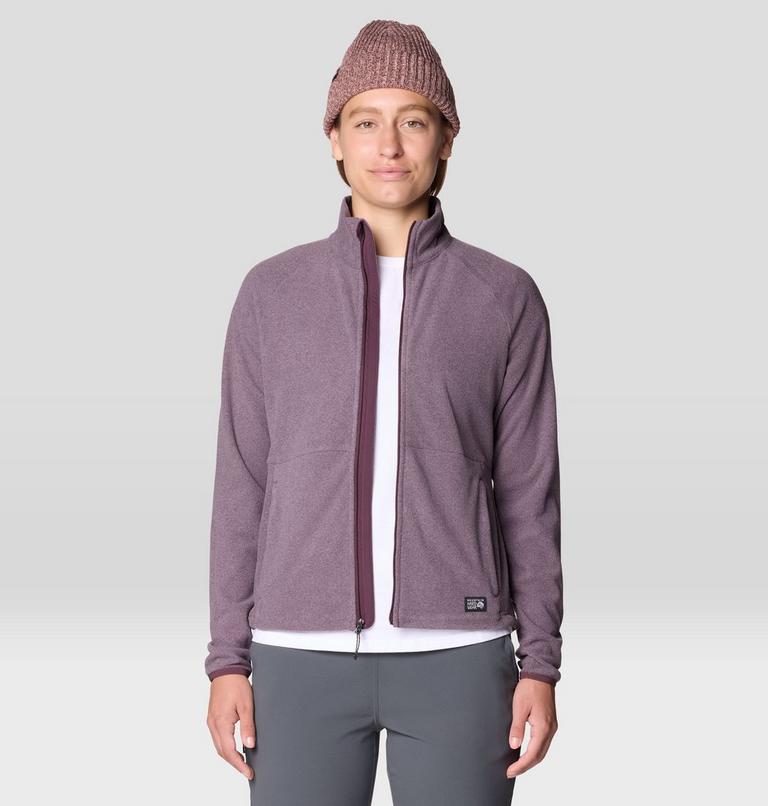 Women's Oakoram Fleece Full Zip, Color: Blackberry Heather, image 4