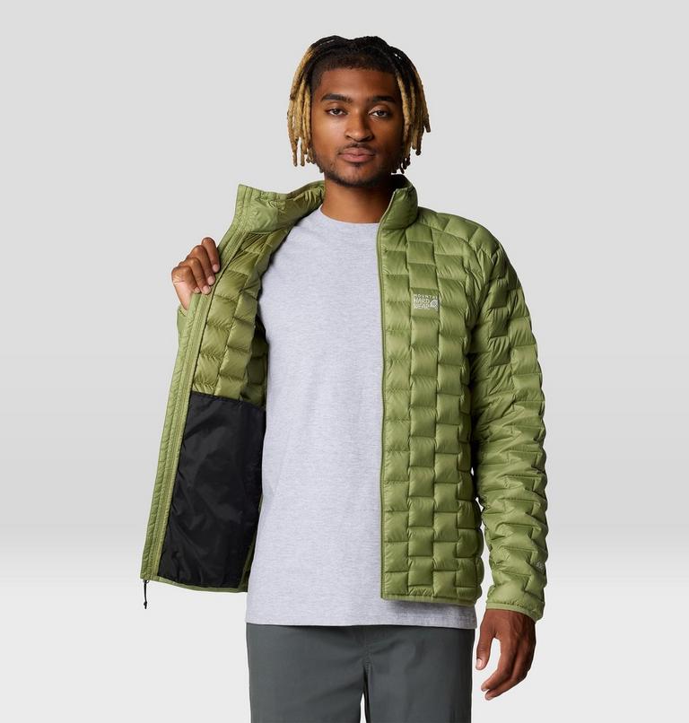 Men's Temescalborz Down Jacket, Color: Light Cactus, image 5
