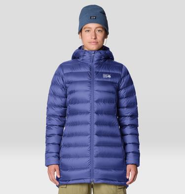 Women's Tiberondack Down Parka, Color: Lapis Dusk, image 9