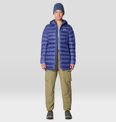 Women's Tiberondack Down Parka, Color: Lapis Dusk, image 10