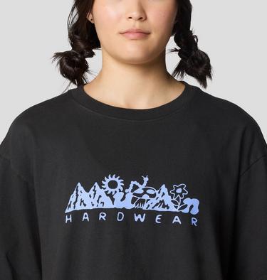 Women's MHW Sun Stash Collab Crop Short Sleeve, Color: Stealth Grey, image 8