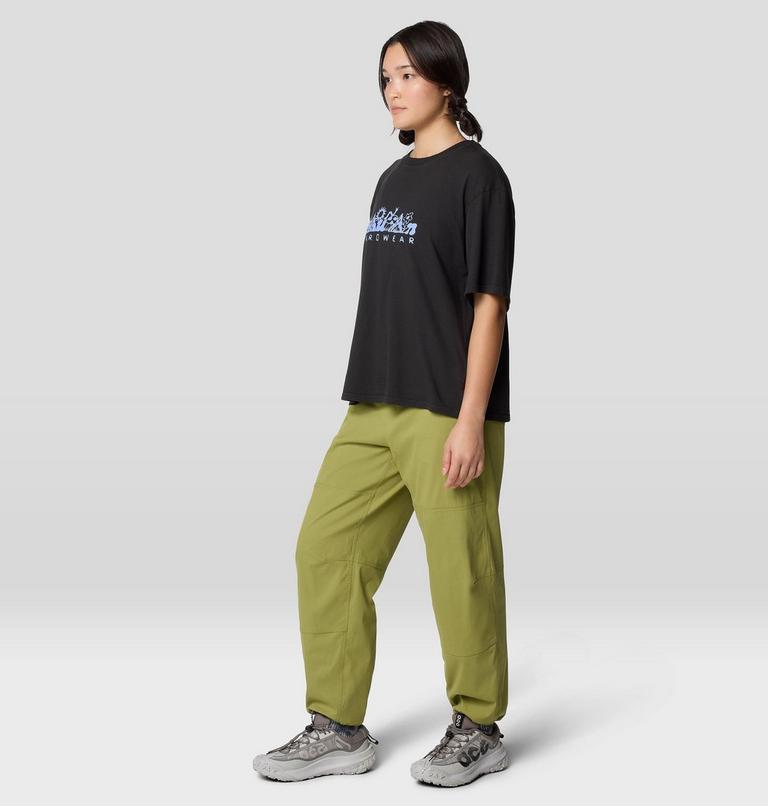 Women's MHW Sun Stash Collab Crop Short Sleeve, Color: Stealth Grey, image 6