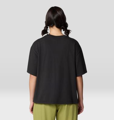 Women's MHW Sun Stash Collab Crop Short Sleeve, Color: Stealth Grey, image 6