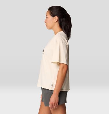 Women's MHW Sun Stash Collab Crop Short Sleeve, Color: Stone, image 3