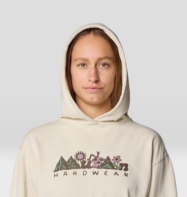 Women's MHW Sun Stash Collab Crop Hoody, Color: Stone, image 12