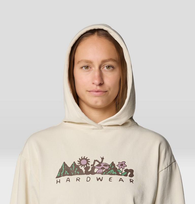 Women's MHW Sun Stash Collab Crop Hoody, Color: Stone, image 4
