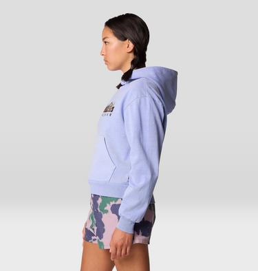 Women's MHW Sun Stash Collab Crop Hoody, Color: Light Illusion, image 4