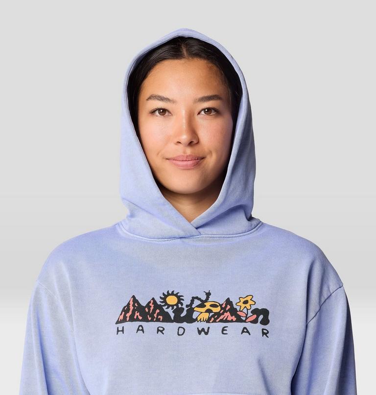 Women's MHW Sun Stash Collab Crop Hoody, Color: Light Illusion, image 5