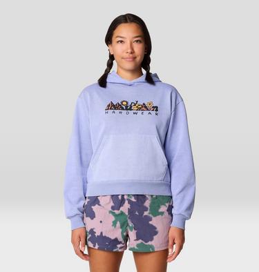 Women's MHW Sun Stash Collab Crop Hoody, Color: Light Illusion, image 1