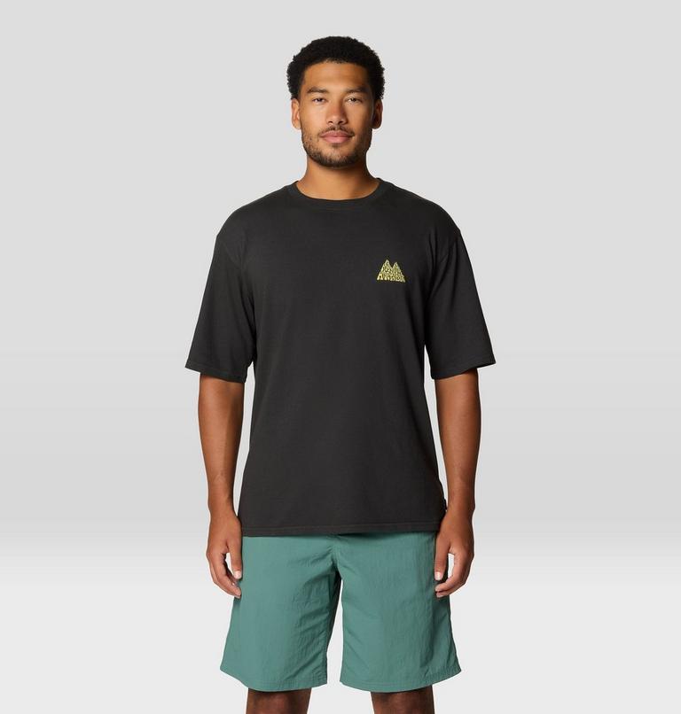 Men's MHW Mountains Collab Short Sleeve, Color: Stealth Grey, image 1