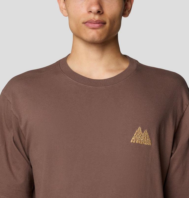 Men's MHW Mountains Collab Short Sleeve, Color: Carob, image 4