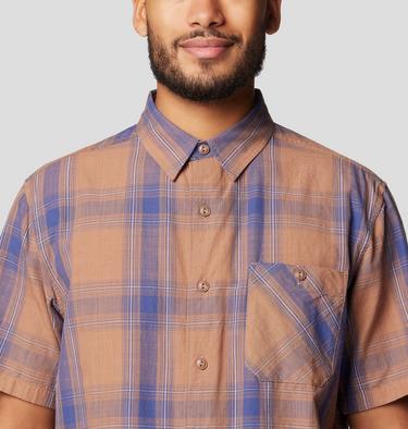 Men's Cottonwood Lite Short Sleeve Shirt, Color: New Clay Convoy Plaid, image 4
