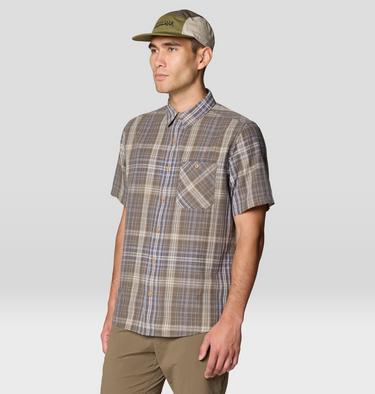 Men's Cottonwood Lite Short Sleeve Shirt, Color: Tierra Friction Plaid, image 12
