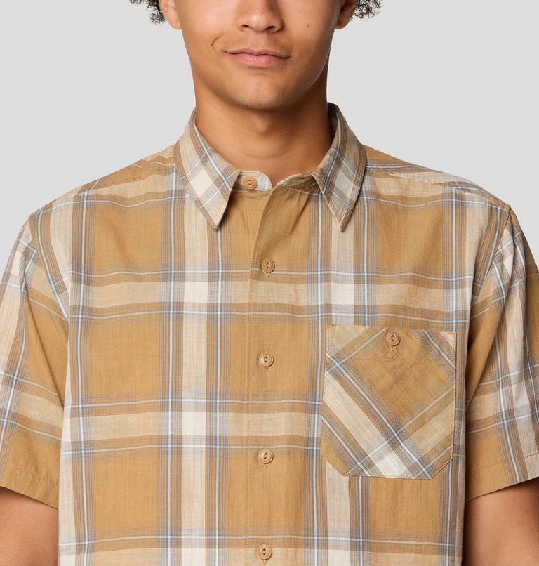 Men's Cottonwood Lite Short Sleeve Shirt, Color: Buck Convoy Plaid, image 5