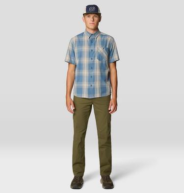 Men's Cottonwood Lite Short Sleeve Shirt, Color: Adriatic Blue Convoy Plaid, image 14