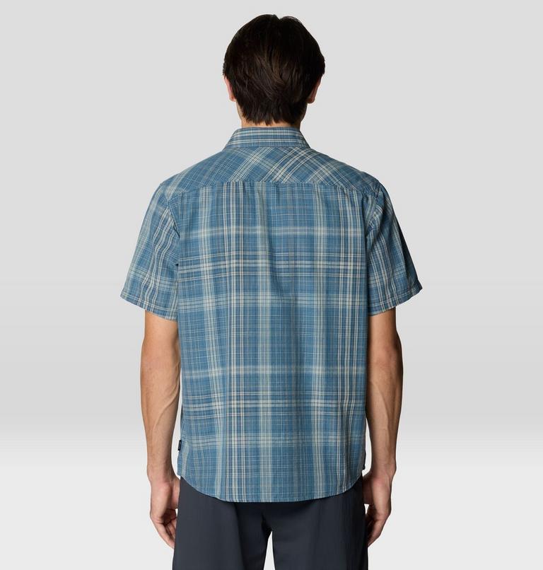 Men's Cottonwood Lite Short Sleeve Shirt, Color: Adriatic Blue Friction Plaid, image 2