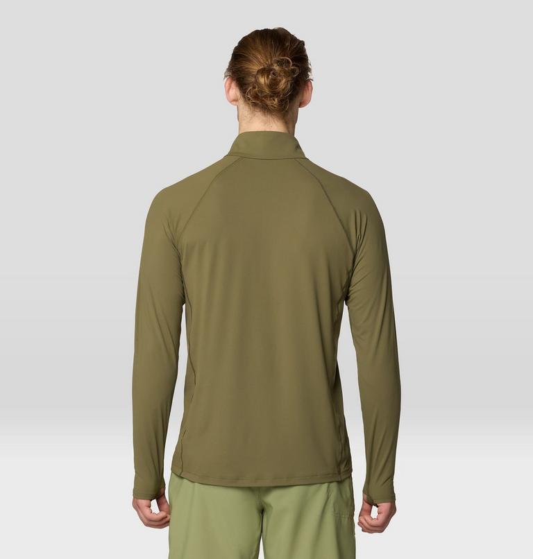 Crater Lake à demi-zip, Color: Combat Green, image 2