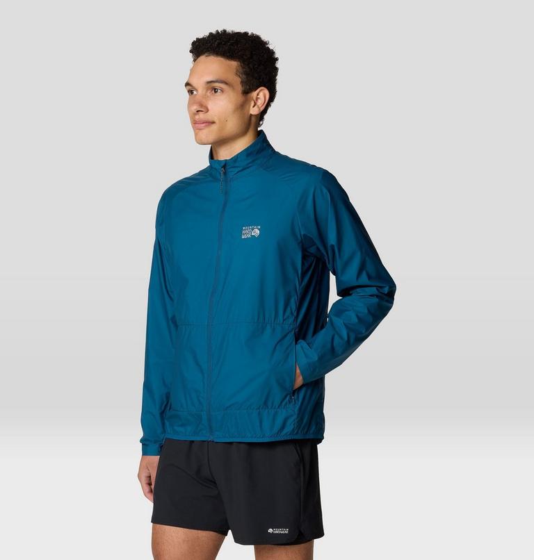 Men's Kor AirShell Full Zip Jacket, Color: Dark Caspian, image 5