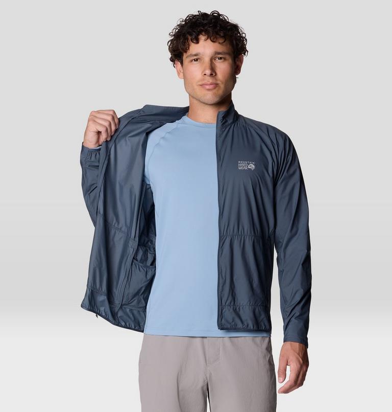 Men's Kor AirShell Full Zip Jacket, Color: Moon Blue, image 8